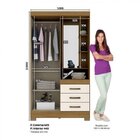 Guarda-roupa Solteiro Com Espelho Penteadeira 2 Portas 3 Gave