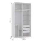 Guarda-roupa Solteiro Com Espelho Reflecta Elite Ii 2 Pt 3 Gv