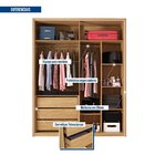 Guarda Roupa Solteiro Com Espelho Ripado 4 Portas 3 Gavetas E