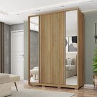 Guarda Roupa Solteiro Com Espelho Ripado Suburban 4 Portas 3