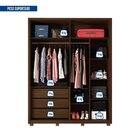 Guarda Roupa Solteiro Com Espelho Ripado Suburban 4 Portas 3