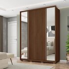 Guarda Roupa Solteiro Com Espelho Ripado Suburban 4 Portas 3