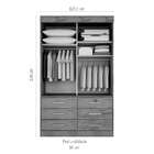 Guarda-roupa Solteiro Com Espelho Sonare 2 Pt 6 Gv Canela