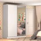 Guarda-roupa Solteiro Com Espelho Tunas I 2 Pt 3 Gv Branco