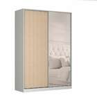 Guarda-roupa Solteiro Com Espelho Tunas I 2 Pt 3 Gv Branco E