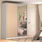 Guarda-roupa Solteiro Com Espelho Tunas I 2 Pt 3 Gv Branco E