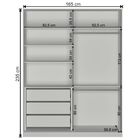 Guarda-roupa Solteiro Com Espelho Tunas Ii 2 Pt 3 Gv Branco