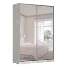 Guarda-roupa Solteiro Com Espelho Tunas Ii 2 Pt 3 Gv Branco