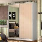 Guarda-roupa Solteiro Com Espelho Tunas Ii 2 Pt 3 Gv Branco E