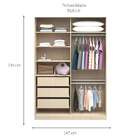 Guarda-roupa Solteiro Com Espelho Tunas Iii 2 Pt 3 Gv Noce E