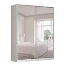 Guarda-roupa Solteiro Com Espelho Tunas Iv 2 Pt 3 Gv Branco