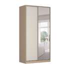 Guarda-roupa Solteiro Com Espelho Tunas Iv 2 Pt 3 Gv Noce E B