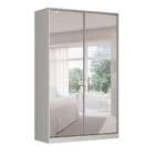 Guarda-roupa Solteiro Com Espelho Tunas Vi 2 Pt 3 Gv Branco