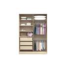 Guarda-roupa Solteiro Com Espelho Tunas Vii 2 Pt 3 Gv Noce