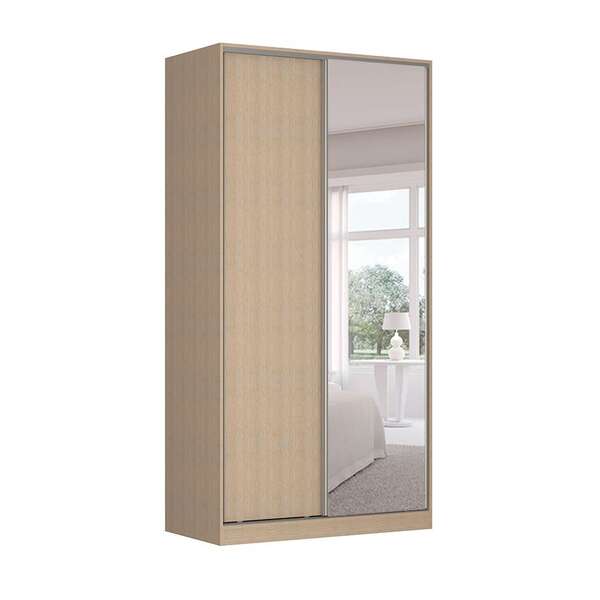 Guarda-roupa Solteiro Com Espelho Tunas Vii 2 Pt 3 Gv Noce