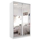 Guarda-roupa Solteiro Com Espelho Zermatt 100% Mdf  2 Pt 3 Gv