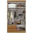 Guarda Roupa Solteiro Com Espelhos 04 Portas 02 Gavetas Zeus