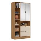Guarda-roupa Solteiro Com Espelhos 2 Portas 2 Gavetas 92,4cm
