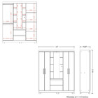 Guarda Roupa Solteiro Com Espelhos E Pés 4 Portas 2 Gavetas O