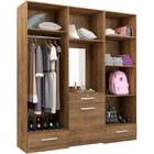 Guarda-roupa Solteiro Com Penteadeira Salamanca - Genialflex