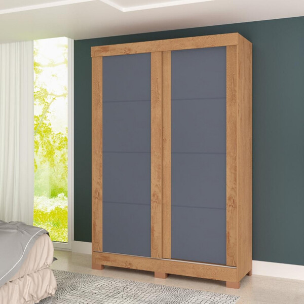 Guarda Roupa Solteiro Com Pés 2 Portas Turim Atualle