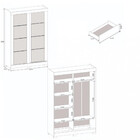 Guarda Roupa Solteiro Com Pés 2 Portas Turim Atualle