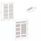 Guarda Roupa Solteiro Com Pés 2 Portas Turim Atualle