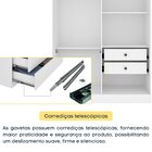 Guarda Roupa Solteiro Com Pés 4 Portas 2 Gavetas 133cm Amster