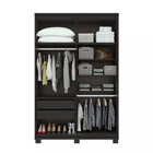 Guarda Roupa Solteiro Com Pés 4 Portas 2 Gavetas Alonzo Lopas