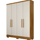 Guarda Roupa Solteiro Com Pés 4 Portas 2 Gavetas - Milly-cuma