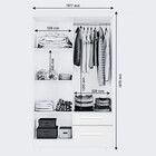 Guarda Roupa Solteiro com Pés 4 Portas 2 Gavetas NT5005 Notáv