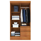 Guarda Roupa Solteiro Com Pés 4 Portas 2 Gavetas - Oregon-cin