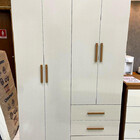 Guarda Roupa Solteiro Com Pés 4 Portas 3 Gavetas - Berlim-cum