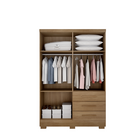 Guarda Roupa Solteiro Com Pés 4 Portas 3 Gavetas - Encant-cum