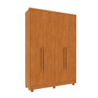 Guarda Roupa Solteiro Com Pés 4 Portas Zelandia 165cm Espress