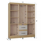 Guarda Roupa Solteiro Com Pés 6 Portas 2 Gavetas Capri Poquema