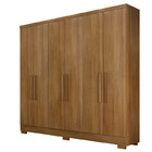 Guarda Roupa Solteiro Com Pés 6 Portas 4 Gavetas - Veneza-cum