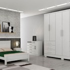 Guarda Roupa Solteiro Com Pés 6 Portas 6 Gavetas - Berlim-bra