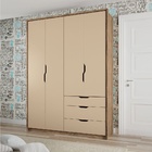 Guarda-roupa Solteiro Conect 4 Portas Santos Andirá