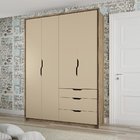 Guarda-roupa Solteiro Conect 4 Portas Santos Andirá