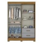 Guarda Roupa Solteiro Corba 3 Portas E 2 Gavetas Flex Com Esp