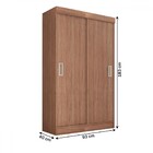 Guarda-roupa Solteiro Cordoba 2 Portas Cinamomo - Panorama Mó