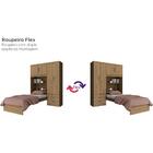 Guarda-roupa Solteiro Cravo D134 Com Cama Embutida 4 Portas 3