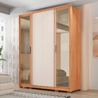 Guarda-roupa Solteiro Cristal 4 Portas 3 Gavetas Com Vidro Fr