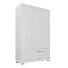 Guarda-roupa Solteiro Diamante Premium 4 Portas 2 Gavetas Com