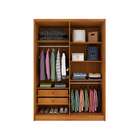 Guarda-roupa Solteiro Dinamarca 4 Pt 2 Gv Cinamomo E Off White