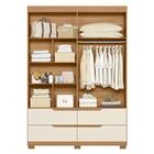 Guarda Roupa Solteiro Doble 4 Portas Com Espelho - Móveis Alb