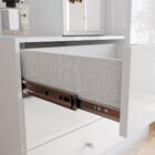 Guarda-roupa Solteiro Doha 2 Porta 3 Gavetas Com Espelho Bran