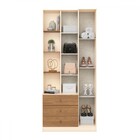 Guarda-roupa Solteiro Doha 2 Porta 3 Gavetas Com Espelho Off