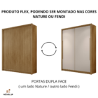 Guarda Roupa Solteiro Dubai 2 Portas De Correr - Vlr Móveis